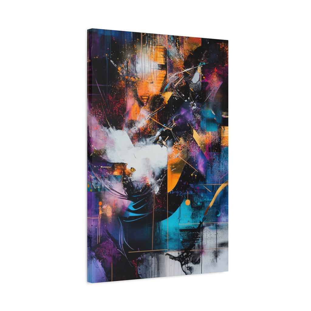 Abstract Matte Canvas Art-P7, Modern Wall Decor, Black and White Artwork for Home, Unique Gift, Contemporary Design
