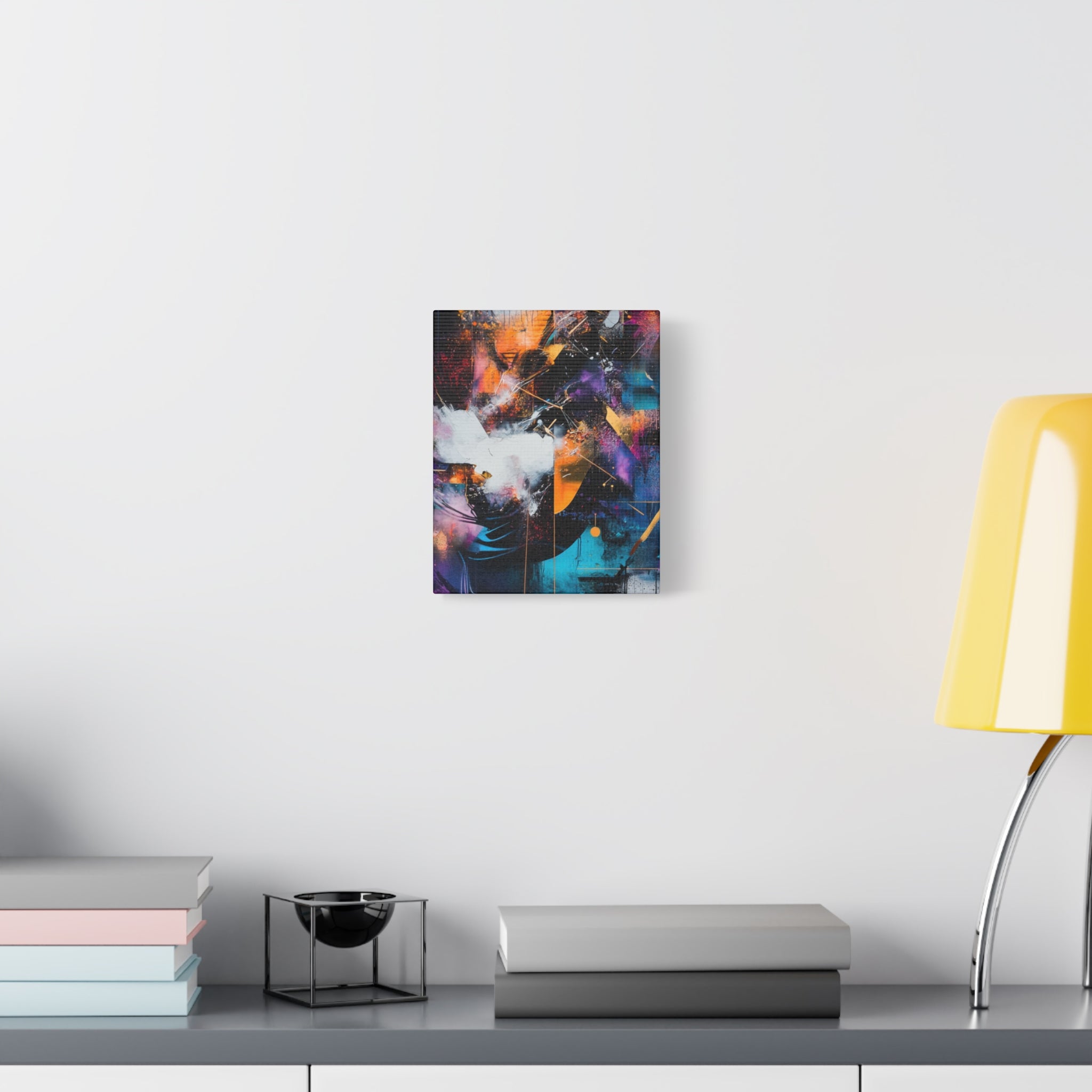 Abstract Matte Canvas Art-P7, Modern Wall Decor, Black and White Artwork for Home, Unique Gift, Contemporary Design