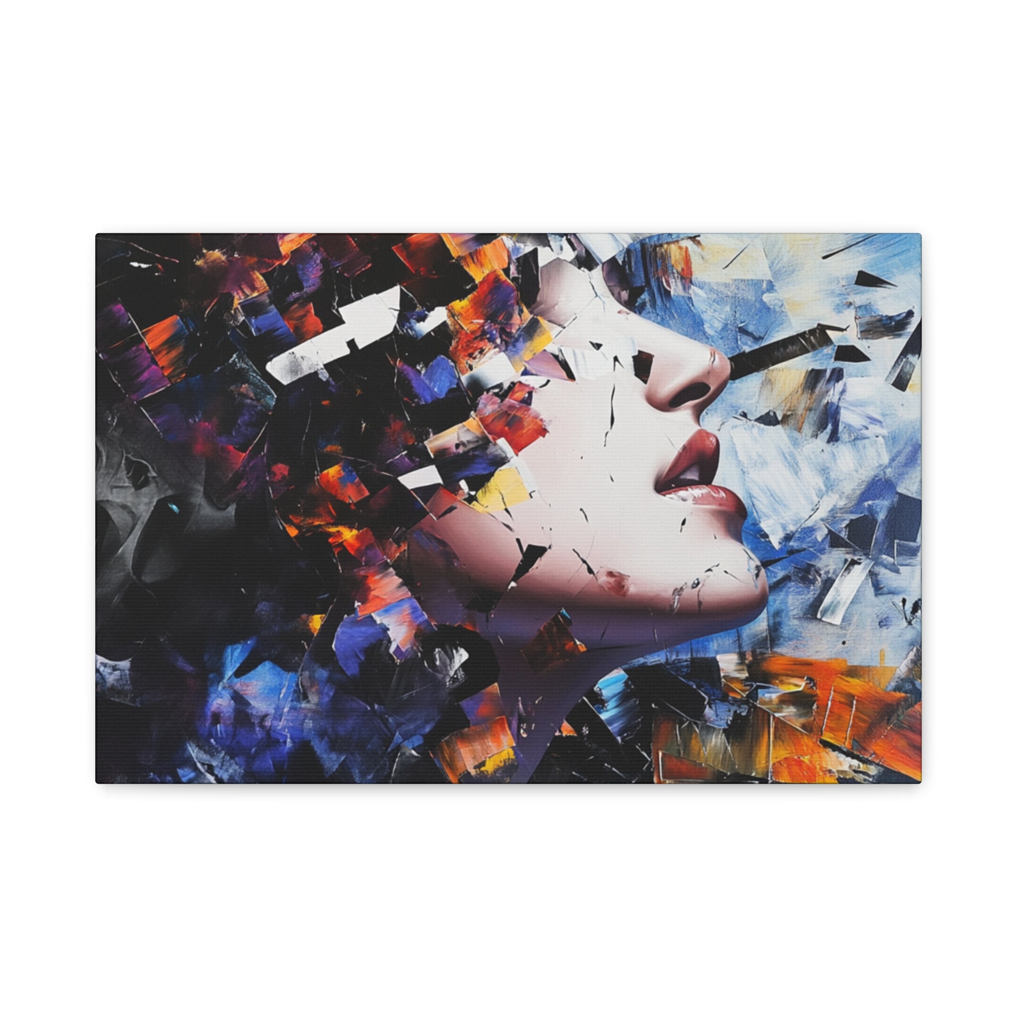 "In the shards of reflection, the weight of who I am."