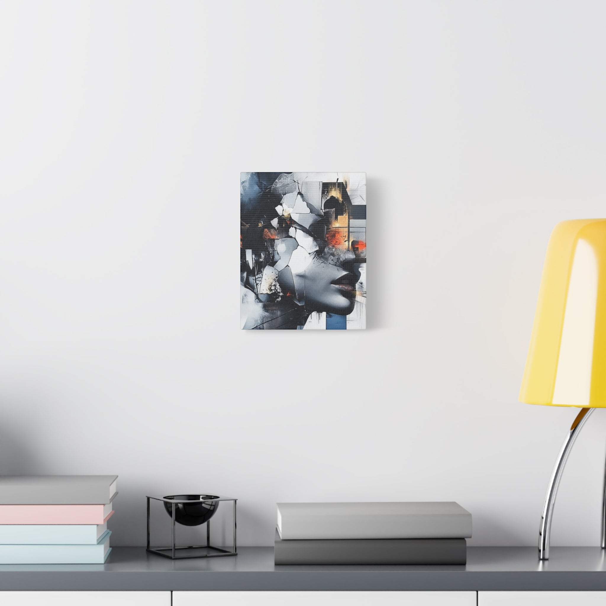 Abstract Matte Canvas Art-P4, Modern Wall Decor, Black and White Artwork for Home, Unique Gift, Contemporary Design