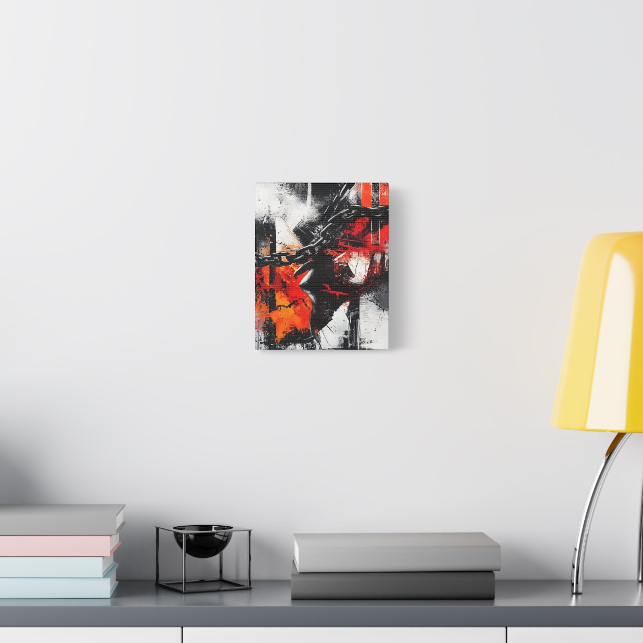 Abstract Matte Canvas Art-P13, Modern Wall Decor, Black and White Artwork for Home, Unique Gift, Contemporary Design