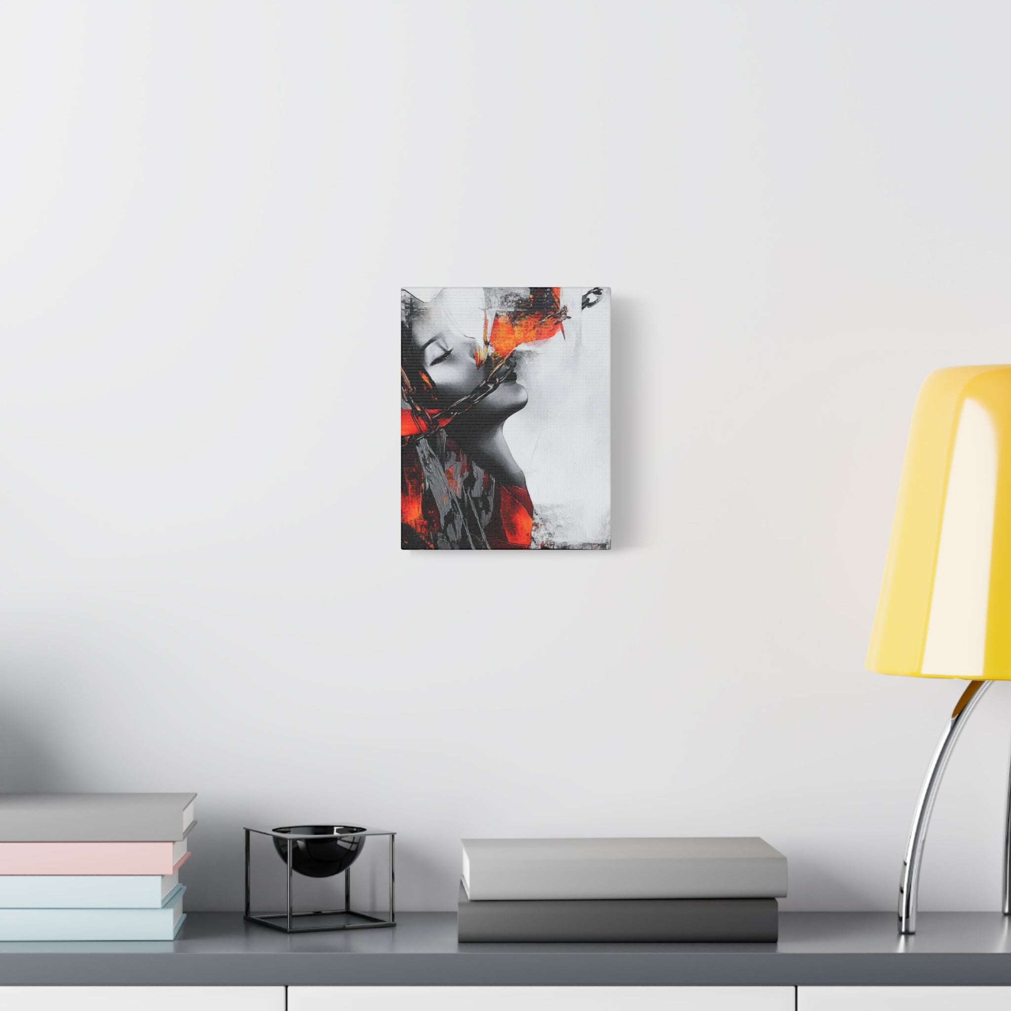 Abstract Matte Canvas Art-P14, Modern Wall Decor, Black and White Artwork for Home, Unique Gift, Contemporary Design