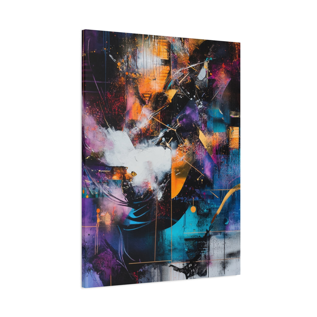 Abstract Matte Canvas Art-P7, Modern Wall Decor, Black and White Artwork for Home, Unique Gift, Contemporary Design