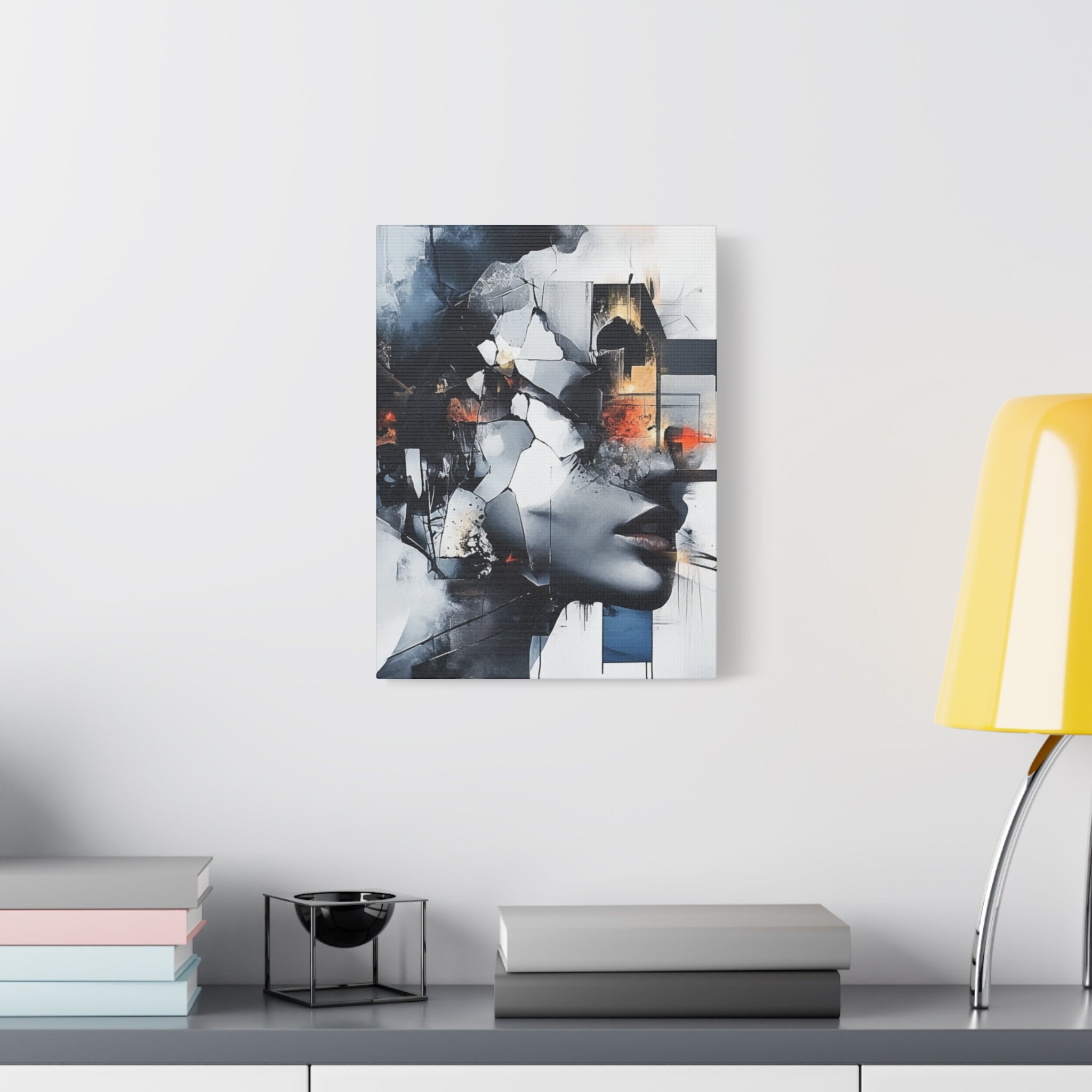Abstract Matte Canvas Art-P4, Modern Wall Decor, Black and White Artwork for Home, Unique Gift, Contemporary Design