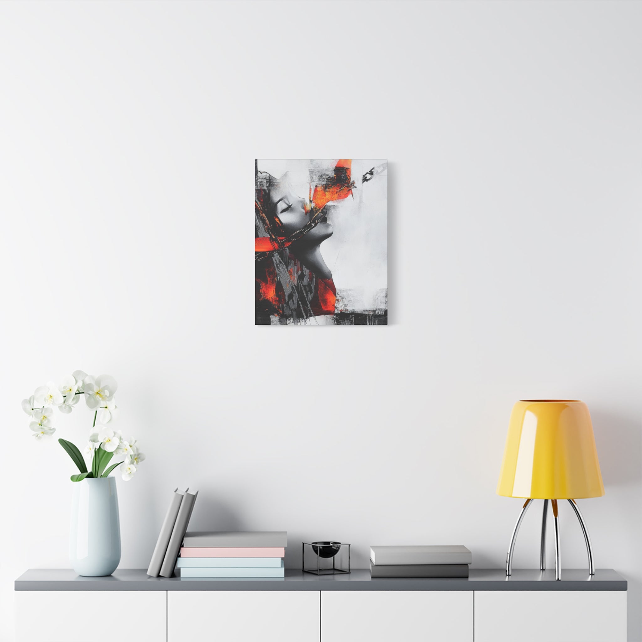 Abstract Matte Canvas Art-P14, Modern Wall Decor, Black and White Artwork for Home, Unique Gift, Contemporary Design