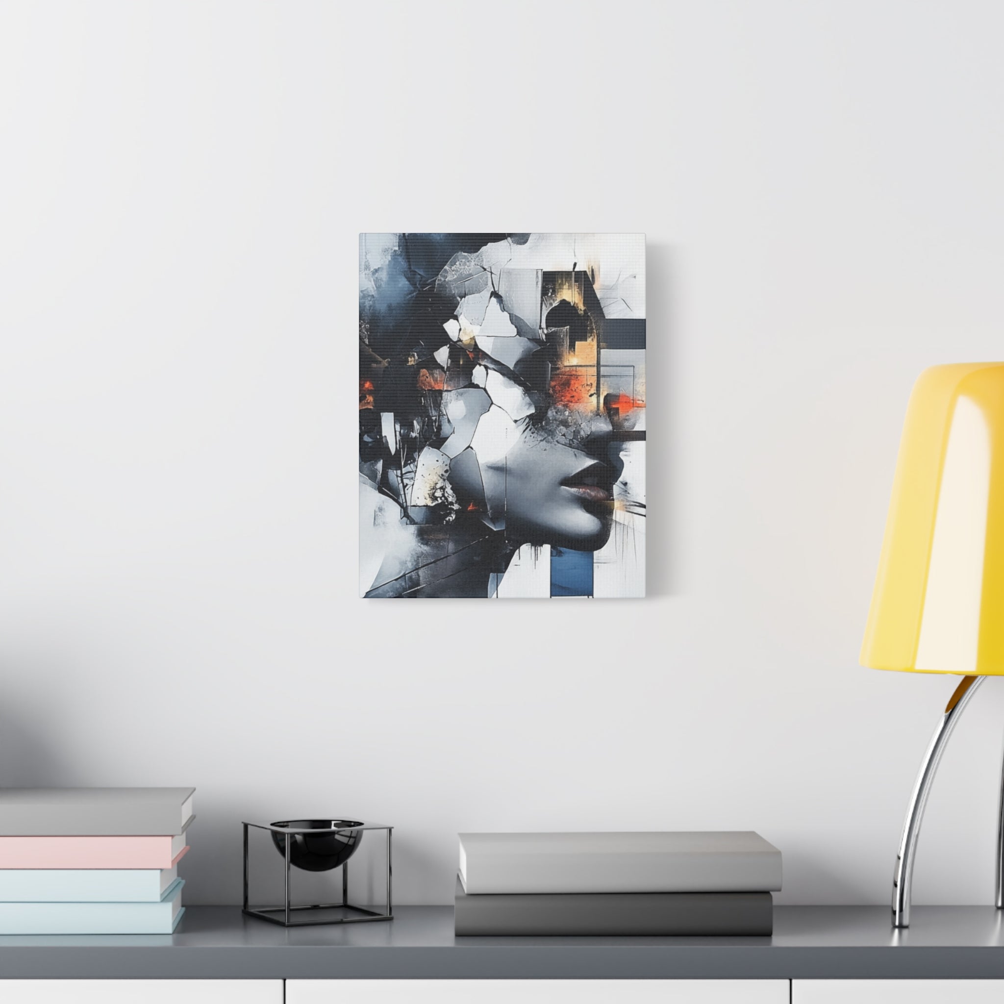 Abstract Matte Canvas Art-P4, Modern Wall Decor, Black and White Artwork for Home, Unique Gift, Contemporary Design