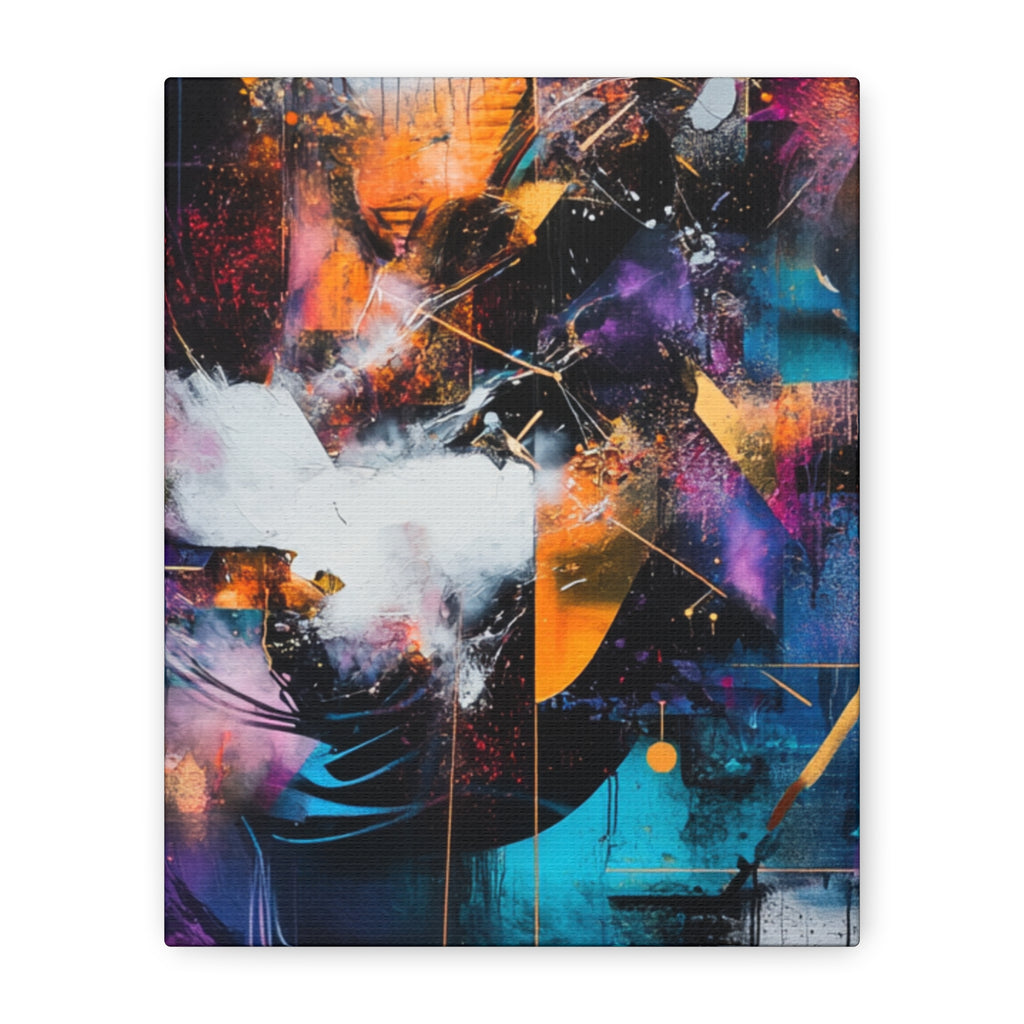 Abstract Matte Canvas Art-P7, Modern Wall Decor, Black and White Artwork for Home, Unique Gift, Contemporary Design