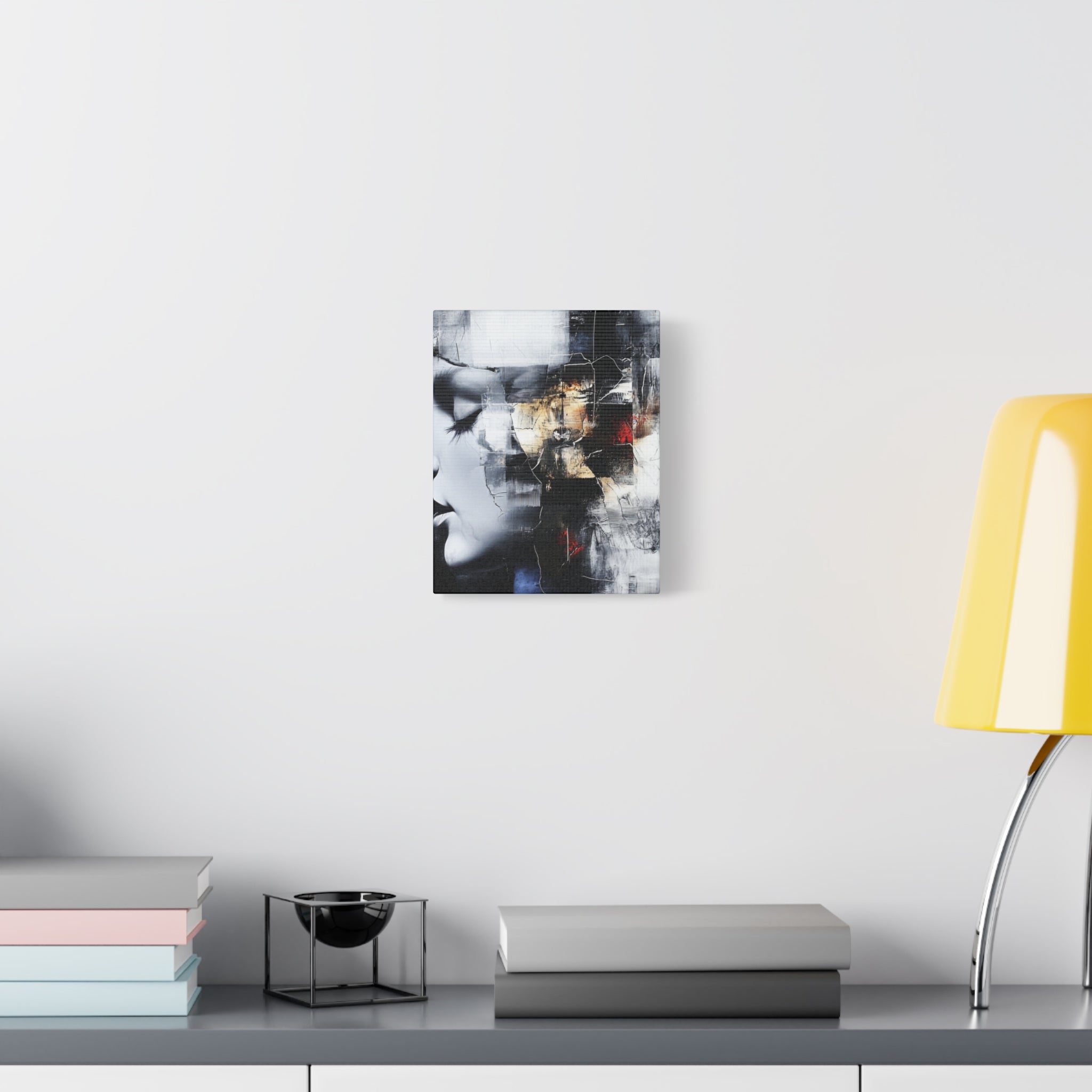 Abstract Matte Canvas Art-P3, Modern Wall Decor, Black and White Artwork for Home, Unique Gift, Contemporary Design